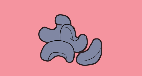 Graphic of cashew nuts