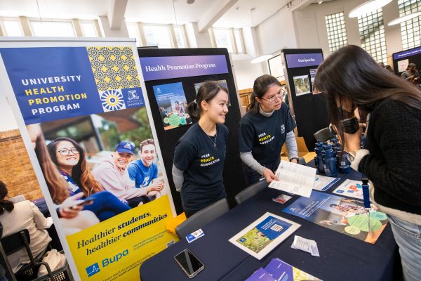 University Health Promotion Program Booth