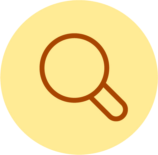 A magnifying glass