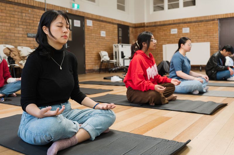 Image for Yoga and tea session for Education students