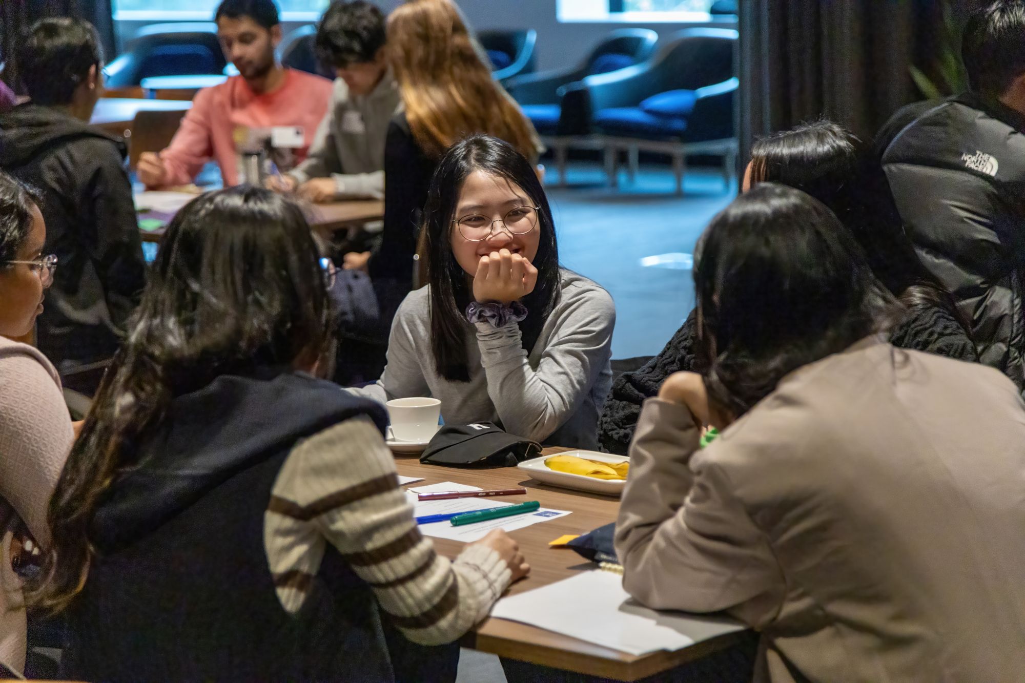 Students participating at student forum