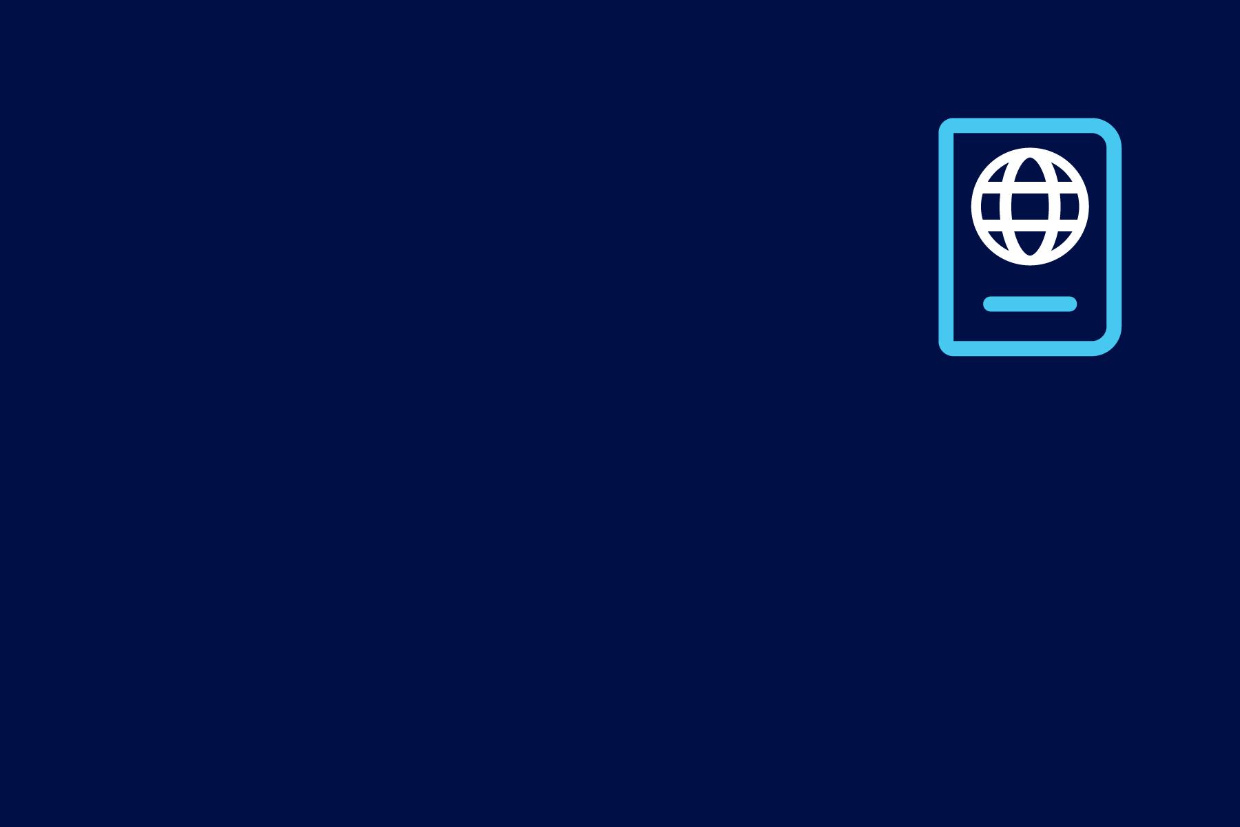 The University of Melbourne blue web tile with globe icon